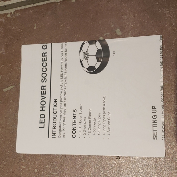 LED Hover Soccer Game set with 2 Goals - Picture 8 of 8